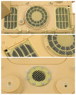 画像2: ロコムモデル[RCAF35G06]1/35 WWII 独 パンターD/A型ラジエター用メッシュスクリーン(タミヤ用)
