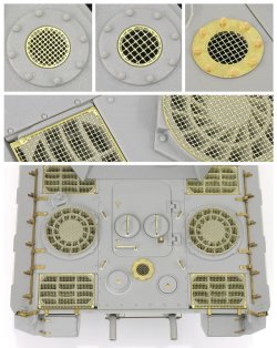 画像2: ロコムモデル[RCAF35G07]1/35 WWII 独 パンターD/A型ラジエター用メッシュスクリーン(タコム用)