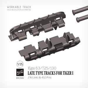 画像1: ロコムモデル[RK35002]1/35 WWII ドイツタイガーI型戦車後期型用履帯セット(連結式) (1)