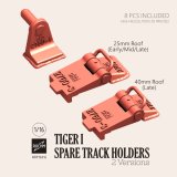 ロコムモデル[RP16016]1/16 WWII ドイツ タイガーI重戦車 砲塔用予備履帯ホルダー(8セット入)