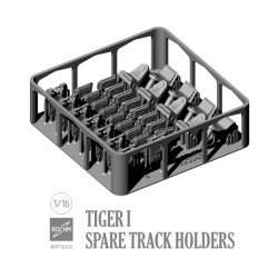 画像2: ロコムモデル[RP16016]1/16 WWII ドイツ タイガーI重戦車 砲塔用予備履帯ホルダー(8セット入)