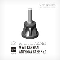 ロコムモデル[RCRP35020]1/35 WWII ドイツ軍用アンテナ基部セットNo.1(アンテナファスNr.1)14個入