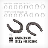 ロコムモデル[RP35033]1/35 WWII ドイツ 幸運の馬蹄セット(16個入)