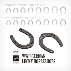 画像1: ロコムモデル[RP35033]1/35 WWII ドイツ 幸運の馬蹄セット(16個入)