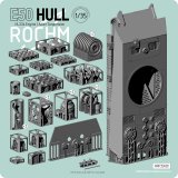 ロコムモデル[RP35K08]1/35 WWII ドイツ E50中戦車 HL234ガソリンエンジン/アドラー式サスペンション型 車体セット(履帯付)