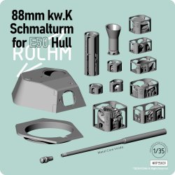 画像1: ロコムモデル[RP35K09]1/35 WWII ドイツ E50中戦車用 8.8cm戦車砲シュマルトゥルム(小型砲塔)