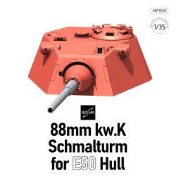 画像3: ロコムモデル[RP35K09]1/35 WWII ドイツ E50中戦車用 8.8cm戦車砲シュマルトゥルム(小型砲塔)