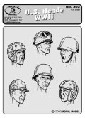 RoyalModel[RM302]1/35 米 WWIIヘッド 6個入り