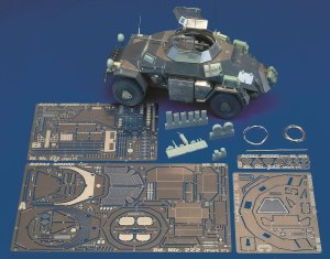 画像1: RoyalModel[RM325]1/35 独 Sd.kfz.222装甲車 パート1 ディテールセット タミヤ用 (1)