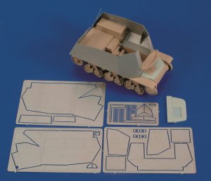 画像1: RoyalModel[RM429]1/35 独 ホチキスH39(f)7.5cm/10.5cm自走砲・戦闘室装甲 トランペッター用 (1)