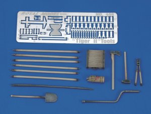 画像1: RoyalModel[RM456]1/35 独 キングタイガー用車載工具&ホルダー (1)