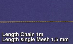 画像1: RoyalModel[RM518]金属チェーン（C）リング長1.5 mm (1)