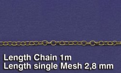 画像1: RoyalModel[RM519]金属チェーン（D）リング長2.8 mm