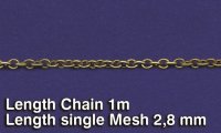 RoyalModel[RM520]金属チェーン（E）リング長2.8 mm