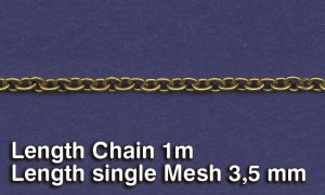 画像1: RoyalModel[RM521]金属チェーン（F）リング長3.5 mm (1)