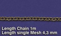 RoyalModel[RM522]金属チェーン（G）リング長4.3 mm