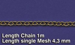 画像1: RoyalModel[RM522]金属チェーン（G）リング長4.3 mm