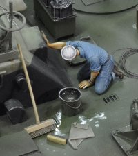 RoyalModel[RM537]1/35 米 WWII米海軍 船体を洗う水兵