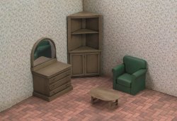画像1: RoyalModel[RM557]1/35 応接間の家具セット