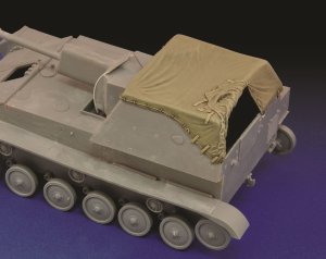 画像1: RoyalModel[RM607]1/35 露 SU76M用戦闘室キャンパスカバーセット (1)