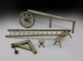 RoyalModel[RM642]1/35 牧場セット 馬立て/荷車輪他