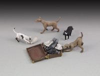 RoyalModel[RM662]1/35 犬&猫セット各2匹入り