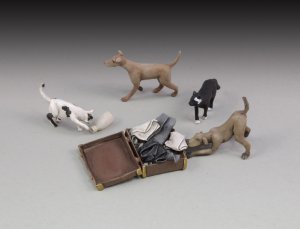 画像1: RoyalModel[RM662]1/35 犬&猫セット各2匹入り (1)