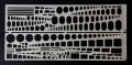 RoyalModel[RM671]スジ彫り用各種枠型テンプレートセット（オールスケール対応）