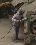 RoyalModel[RM685]1/35 独 WWII溶接作業をするドイツ整備兵 No.3