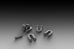 画像1: RoyalModel[RM738]1/35 独 タイガーI用角型U字牽引フックNo.2