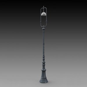 画像1: RoyalModel[RM792]1/35 古びた街路灯 (1)