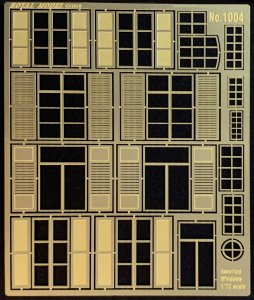 画像1: RoyalModel[RM1004]1/72 ジオラマアクセサリー エッチング製建物用窓 アソートセット (1)