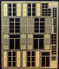 RoyalModel[RM1005]1/48 ジオラマアクセサリー エッチング製建物用窓 アソートセット
