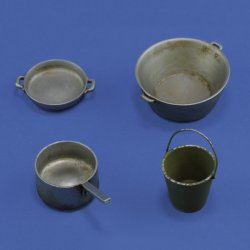 画像2: RoyalModel[RM1020]1/16 汎用 調理器具セット(バケツ付)