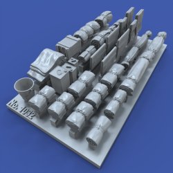 画像1: RoyalModel[RM1032]1/48 WWII ジオラマアクセサリー テントと寝袋セット