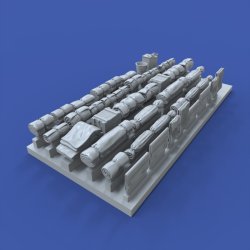 画像1: RoyalModel[RM1033]1/72 WWII ジオラマアクセサリー テントと寝袋セット