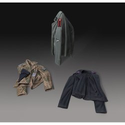 画像1: RoyalModel[RM1042]1/35 WWII ドイツ戦車兵ジャケットセット(3個入)