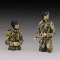 RoyalModel[RM1072]1/16 WWII ドイツ 乗車中の武装親衛隊戦車兵セット パート2(2体入)