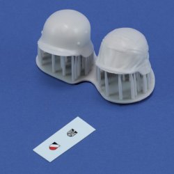 画像2: RoyalModel[RM1103]1/16 WWII ドイツ 歩兵用ヘルメットセット(2個入)