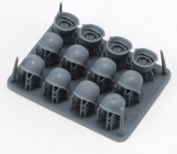 画像1: RoyalModel[RM1157]1/35 WWII アメリカ ヘルメットセット(12個入)