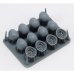 画像3: RoyalModel[RM1157]1/35 WWII アメリカ ヘルメットセット(12個入) (3)