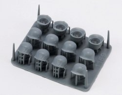 画像1: RoyalModel[RM1159]1/35 WWII ドイツ ヘルメットセット(12個入)