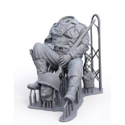 画像9: RoyalModel[RM1163]1/35 WWII アメリカ 休息する兵士(ベース付)