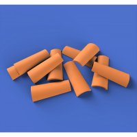 RoyalModel[RM712]1/72 ジオラマアクセサリー スパニッシュ瓦(半丸)