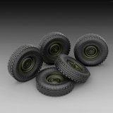 RoyalModel[RM779]1/35 ロシアGAZ軍用車用自重変形タイヤセット