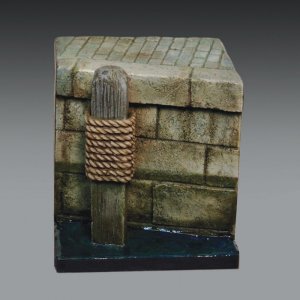 画像1: RoyalModel[RM838]Stone dock section (1/32-1/35) (1)