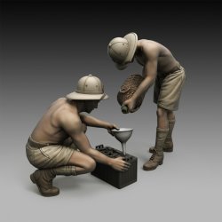 画像2: RoyalModel[RM851]1/35 Italian soldiers battery maintenance