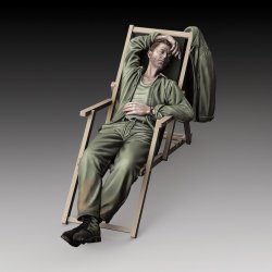 画像1: RoyalModel[RM871]1/35 現用 眠る米兵