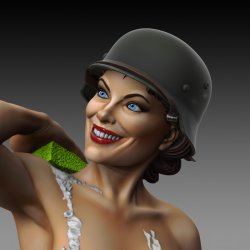 画像3: RoyalModel[RM880]75mm WWII 入浴中の若いご婦人
