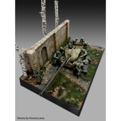 画像2: RoyalModel[RM883]1/35 ジオラマ素材 木製扉のある石積み壁